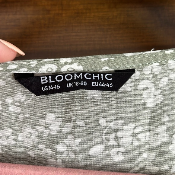 BloomChic Sage Green Floral Dress - Picture 7 of 9